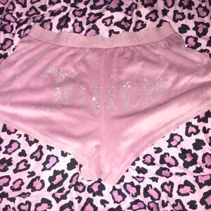 JUICY COUTURE LIGHT PINK PAJAMA/LOUNGE SHORTS